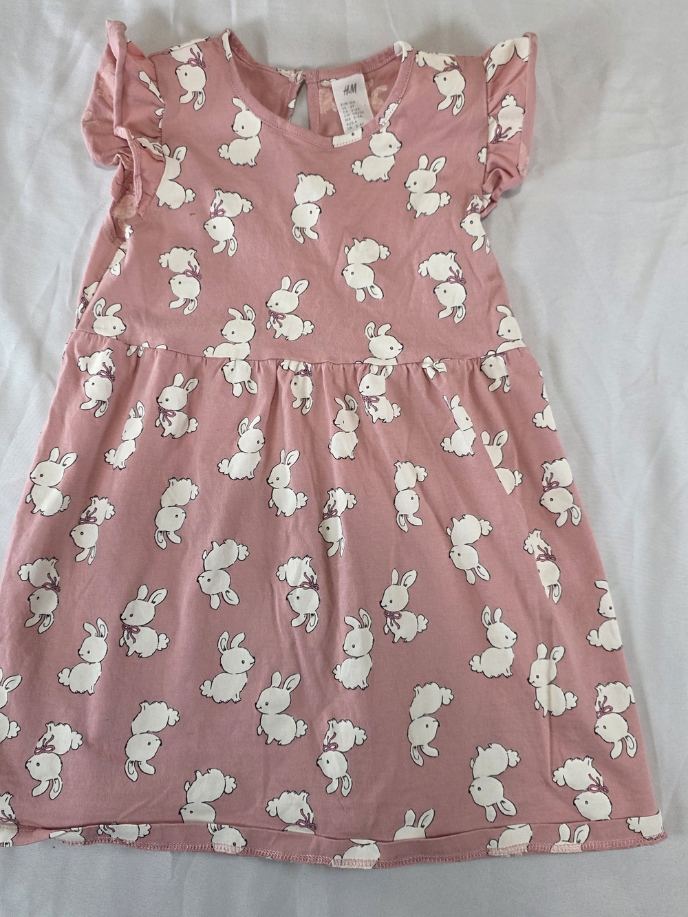 H&M Pink Bunny Print  Dress